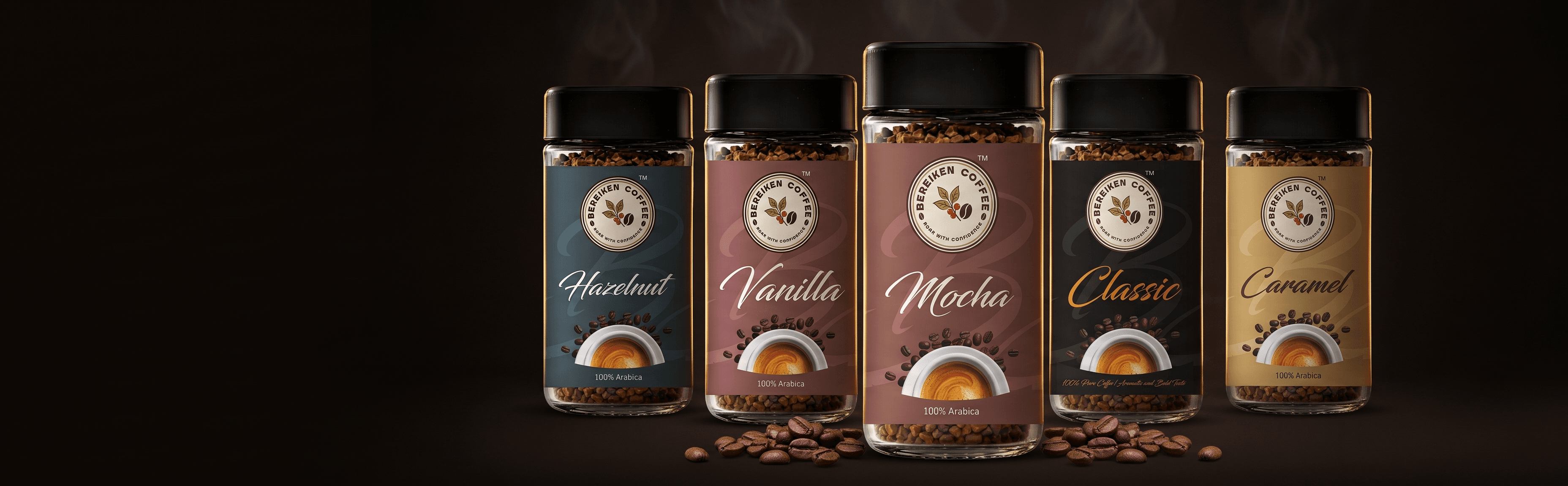 Bereiken Coffee — five flavours, dark studio
