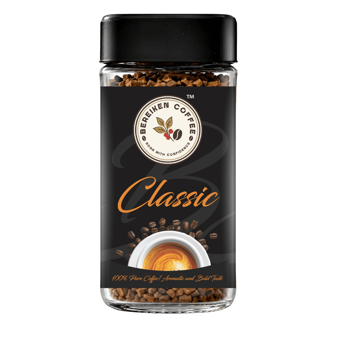 Classic instant coffee jar